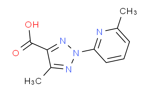 CAS No. 1431728-57-2, 5-Methyl-2-(6-methylpyridin-2-yl)-2H-1,2,3-triazole-4-carboxylic acid