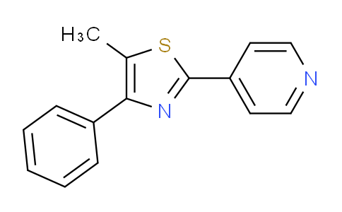 CAS No. 1217863-43-8, 5-Methyl-4-phenyl-2-(pyridin-4-yl)thiazole