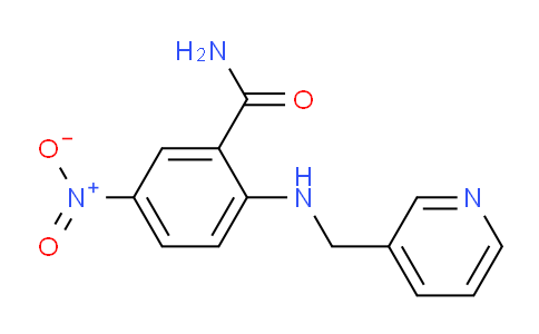 CAS No. 335210-41-8, 5-Nitro-2-((pyridin-3-ylmethyl)amino)benzamide