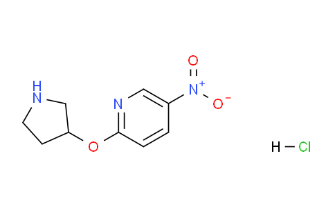 CAS No. 1220020-58-5, 5-Nitro-2-(pyrrolidin-3-yloxy)pyridine hydrochloride