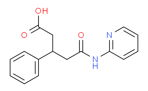 CAS No. 280133-38-2, 5-Oxo-3-phenyl-5-(pyridin-2-ylamino)pentanoic acid