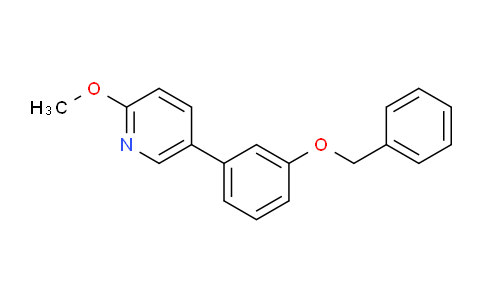 CAS No. 1375069-19-4, 5-[3-(Benzyloxy)phenyl]-2-methoxypyridine