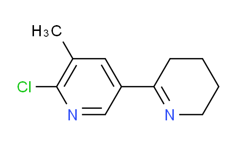 CAS No. 1352495-02-3, 6'-Chloro-5'-methyl-3,4,5,6-tetrahydro-2,3'-bipyridine