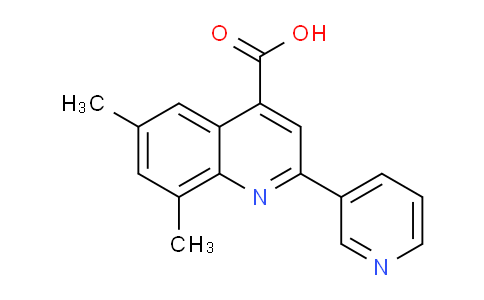 CAS No. 587851-87-4, 6,8-Dimethyl-2-(pyridin-3-yl)quinoline-4-carboxylic acid