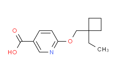 CAS No. 1427014-73-0, 6-((1-Ethylcyclobutyl)methoxy)nicotinic acid
