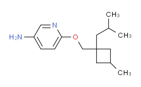 CAS No. 1427014-97-8, 6-((1-Isobutyl-3-methylcyclobutyl)methoxy)pyridin-3-amine