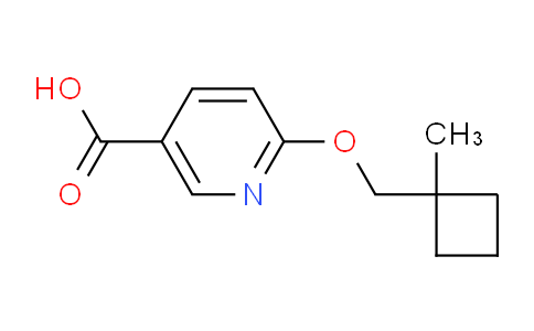 CAS No. 1427010-96-5, 6-((1-Methylcyclobutyl)methoxy)nicotinic acid
