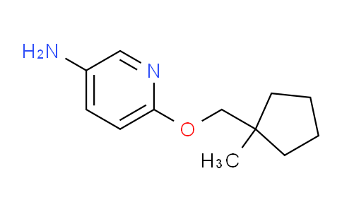 CAS No. 1427011-30-0, 6-((1-Methylcyclopentyl)methoxy)pyridin-3-amine