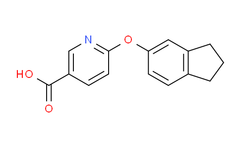 CAS No. 1042778-06-2, 6-((2,3-Dihydro-1H-inden-5-yl)oxy)nicotinic acid