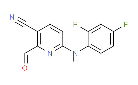 CAS No. 1221271-90-4, 6-((2,4-Difluorophenyl)amino)-2-formylnicotinonitrile
