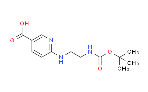 CAS No. 904815-08-3, 6-((2-((tert-Butoxycarbonyl)amino)ethyl)amino)nicotinic acid