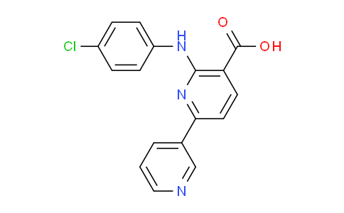 CAS No. 71204-01-8, 6-((4-Chlorophenyl)amino)-[2,3'-bipyridine]-5-carboxylic acid