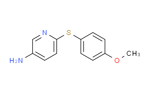CAS No. 1019363-45-1, 6-((4-Methoxyphenyl)thio)pyridin-3-amine