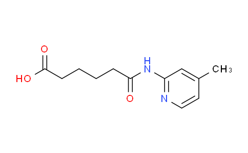 CAS No. 405270-96-4, 6-((4-Methylpyridin-2-yl)amino)-6-oxohexanoic acid