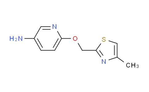 CAS No. 1710283-14-9, 6-((4-Methylthiazol-2-yl)methoxy)pyridin-3-amine