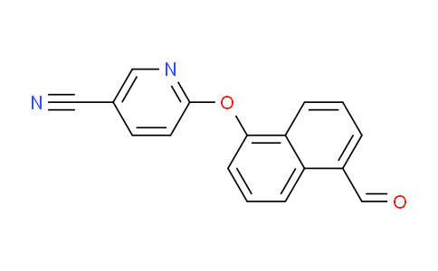 CAS No. 1087351-40-3, 6-((5-Formylnaphthalen-1-yl)oxy)nicotinonitrile