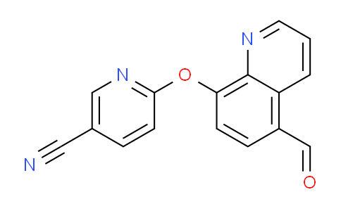 CAS No. 1087351-67-4, 6-((5-Formylquinolin-8-yl)oxy)nicotinonitrile