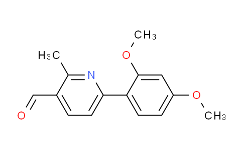 CAS No. 1447962-31-3, 6-(2,4-Dimethoxyphenyl)-2-methylnicotinaldehyde