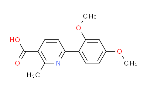 CAS No. 1447960-41-9, 6-(2,4-Dimethoxyphenyl)-2-methylnicotinic acid