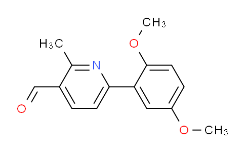 CAS No. 1447960-39-5, 6-(2,5-Dimethoxyphenyl)-2-methylnicotinaldehyde
