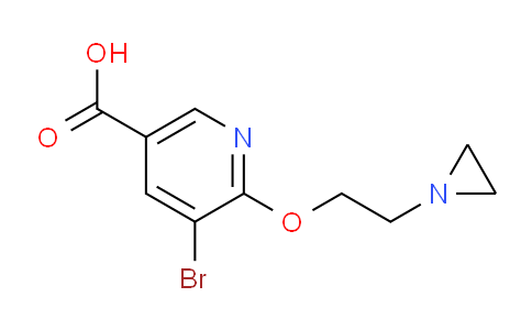 CAS No. 1216703-32-0, 6-(2-(Aziridin-1-yl)ethoxy)-5-bromonicotinic acid