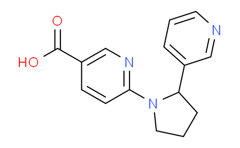 CAS No. 904817-27-2, 6-(2-(Pyridin-3-yl)pyrrolidin-1-yl)nicotinic acid