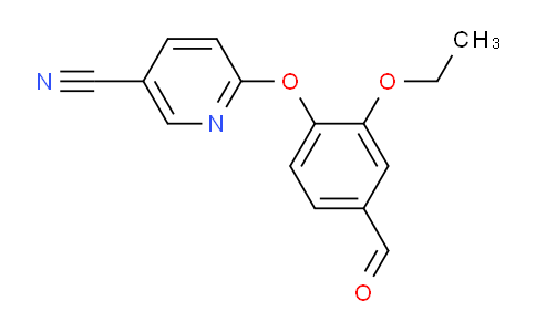 CAS No. 676495-31-1, 6-(2-Ethoxy-4-formylphenoxy)nicotinonitrile