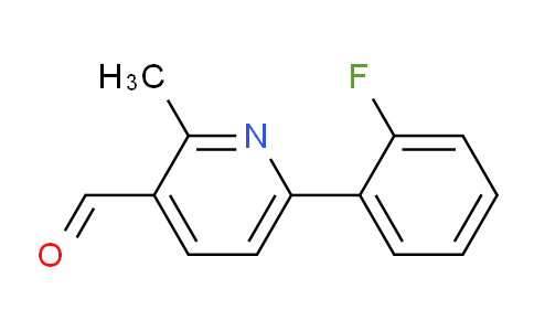 CAS No. 1447962-28-8, 6-(2-Fluorophenyl)-2-methylnicotinaldehyde