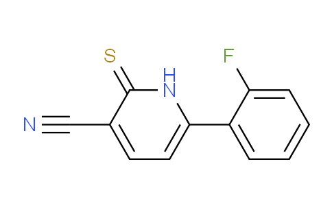 CAS No. 1257317-83-1, 6-(2-Fluorophenyl)-2-thioxo-1,2-dihydropyridine-3-carbonitrile