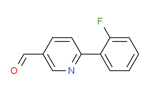 CAS No. 898795-78-3, 6-(2-Fluorophenyl)-3-pyridinecarbaldehyde