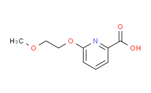 CAS No. 1248697-20-2, 6-(2-Methoxyethoxy)picolinic acid