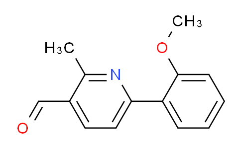 CAS No. 1447953-49-2, 6-(2-Methoxyphenyl)-2-methylnicotinaldehyde