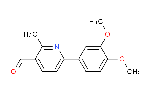 CAS No. 1447958-31-7, 6-(3,4-Dimethoxyphenyl)-2-methylnicotinaldehyde