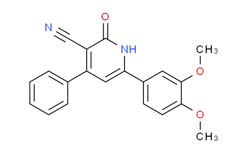 CAS No. 235100-56-8, 6-(3,4-Dimethoxyphenyl)-2-oxo-4-phenyl-1,2-dihydropyridine-3-carbonitrile
