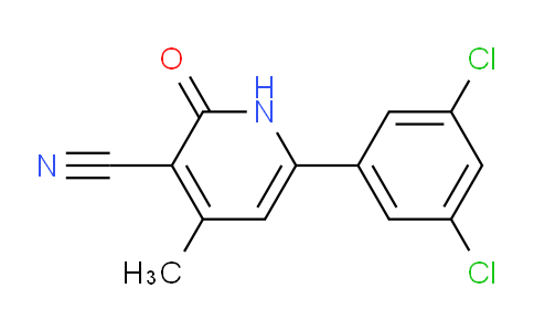 CAS No. 1956376-45-6, 6-(3,5-Dichlorophenyl)-4-methyl-2-oxo-1,2-dihydropyridine-3-carbonitrile