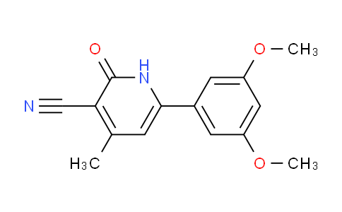CAS No. 1956376-47-8, 6-(3,5-Dimethoxyphenyl)-4-methyl-2-oxo-1,2-dihydropyridine-3-carbonitrile