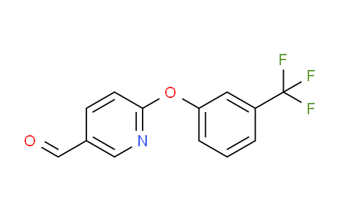 CAS No. 338967-16-1, 6-(3-(Trifluoromethyl)phenoxy)nicotinaldehyde