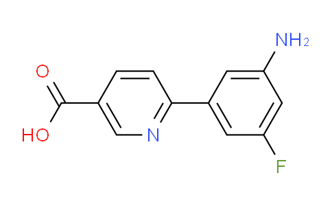 CAS No. 1417792-18-7, 6-(3-Amino-5-fluorophenyl)nicotinic acid