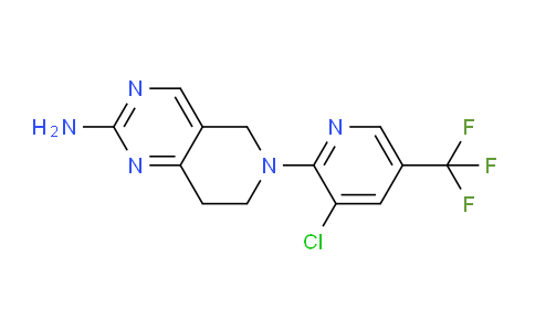 CAS No. 338979-12-7, 6-(3-Chloro-5-(trifluoromethyl)pyridin-2-yl)-5,6,7,8-tetrahydropyrido[4,3-d]pyrimidin-2-amine