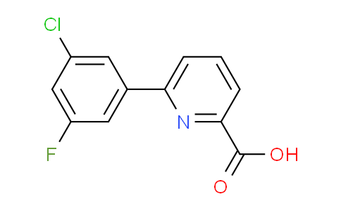 CAS No. 1261932-98-2, 6-(3-Chloro-5-fluorophenyl)picolinic acid