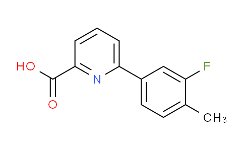 CAS No. 1261904-70-4, 6-(3-Fluoro-4-methylphenyl)picolinic acid