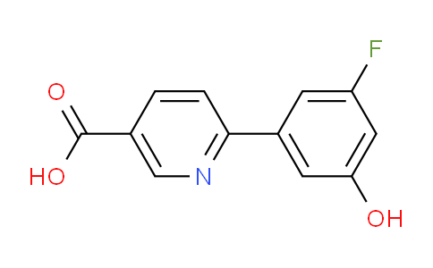 CAS No. 1261954-32-8, 6-(3-Fluoro-5-hydroxyphenyl)nicotinic acid