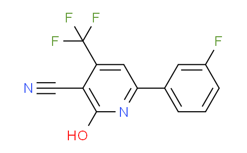 CAS No. 1271477-23-6, 6-(3-Fluorophenyl)-2-hydroxy-4-(trifluoromethyl)nicotinonitrile