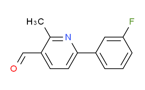 CAS No. 1447953-46-9, 6-(3-Fluorophenyl)-2-methylnicotinaldehyde