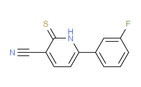 CAS No. 1257317-84-2, 6-(3-Fluorophenyl)-2-thioxo-1,2-dihydropyridine-3-carbonitrile