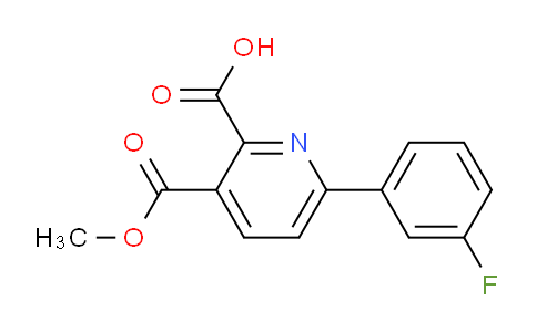 CAS No. 1443288-13-8, 6-(3-Fluorophenyl)-3-(methoxycarbonyl)picolinic acid