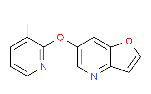 CAS No. 1228665-68-6, 6-(3-Iodopyridin-2-yloxy)furo[3,2-b]pyridine