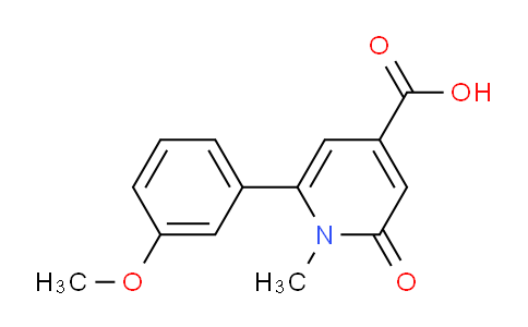 CAS No. 1368982-86-8, 6-(3-Methoxyphenyl)-1-methyl-2-oxo-1,2-dihydropyridine-4-carboxylic acid