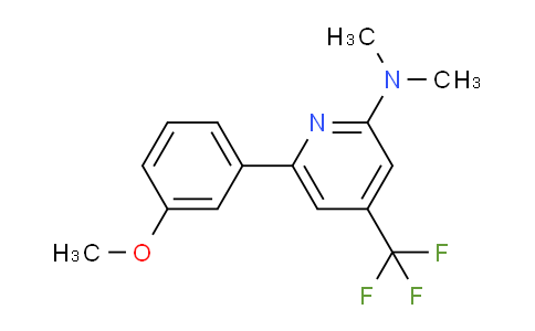 CAS No. 1311279-73-8, 6-(3-Methoxyphenyl)-N,N-dimethyl-4-(trifluoromethyl)pyridin-2-amine