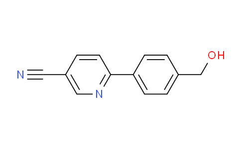 CAS No. 1160430-70-5, 6-(4-(Hydroxymethyl)phenyl)nicotinonitrile